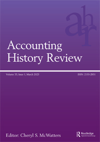 Cover image for Accounting History Review, Volume 33, Issue 1, 2023