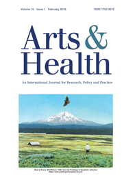 Cover image for Arts & Health, Volume 10, Issue 1, 2018