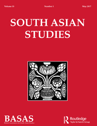 Cover image for South Asian Studies, Volume 33, Issue 1, 2017