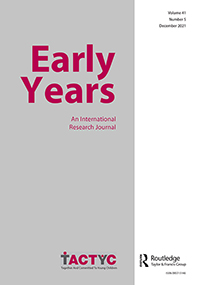 Cover image for Early Years, Volume 41, Issue 5, 2021