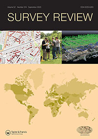 Cover image for Survey Review, Volume 52, Issue 374, 2020