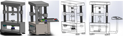 Figure 1. Mechanical testing machine by simulation.