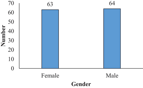Figure 1. Number of participants by gender.
