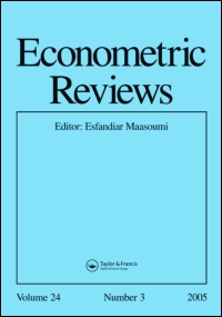 Cover image for Econometric Reviews, Volume 18, Issue 2, 1999