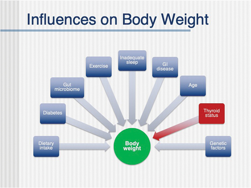 Figure 1. An illustration of some of the potential influences on body weight.
