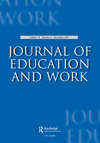 Cover image for Journal of Education and Work, Volume 28, Issue 6, 2015