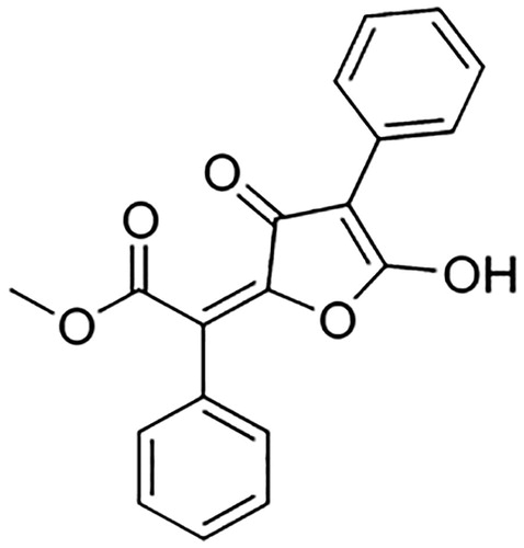 Figure 1. Structure of vulpinic acid.