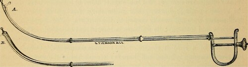 Figure 1. The flexible silver catheter designed by Benjamin Franklin in 1752 [Citation2].