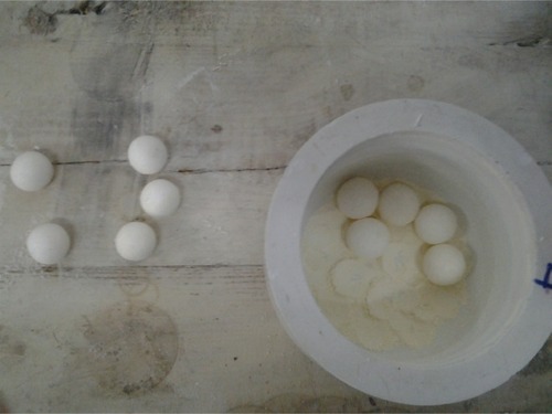 Figure 5 Porcelain milling ball.