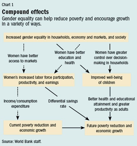 Figure 1. ‘Does gender inequality reduce growth and development’? Source: Morrison, Raju and Singha (Citation2007). CCBY License 3.01G0.