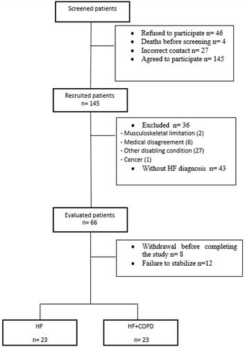 Figure 1 Study flow chart (screened patients n=222).