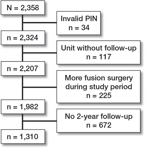 Figure 1. Flow diagram for the inclusion of patients in this study.