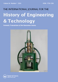 Cover image for The International Journal for the History of Engineering & Technology, Volume 32, Issue 1, 1959