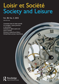 Cover image for Loisir et Société / Society and Leisure, Volume 38, Issue 3, 2015