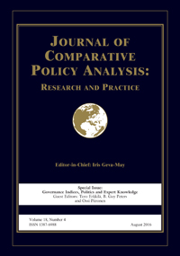 Cover image for Journal of Comparative Policy Analysis: Research and Practice, Volume 18, Issue 4, 2016