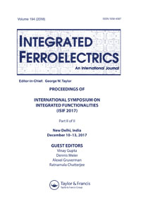 Cover image for Integrated Ferroelectrics, Volume 194, Issue 1, 2018