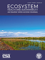 Cover image for Ecosystem Health and Sustainability, Volume 3, Issue 1, 2017