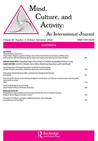 Cover image for Mind, Culture, and Activity, Volume 29, Issue 4, 2022