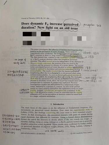 Figure 2. Bao’s translanguaging notes