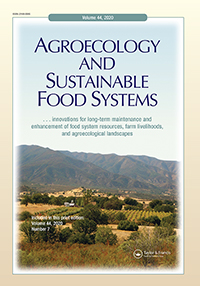 Cover image for Agroecology and Sustainable Food Systems, Volume 44, Issue 7, 2020