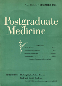 Cover image for Postgraduate Medicine, Volume 20, Issue 6, 1956