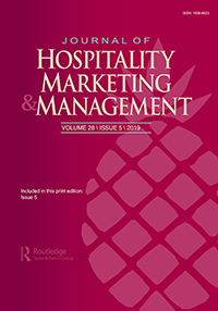 Cover image for Journal of Hospitality Marketing & Management, Volume 28, Issue 5, 2019