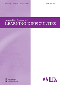 Cover image for Australian Journal of Learning Difficulties, Volume 20, Issue 2, 2015