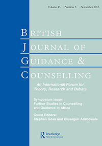 Cover image for British Journal of Guidance & Counselling, Volume 43, Issue 5, 2015