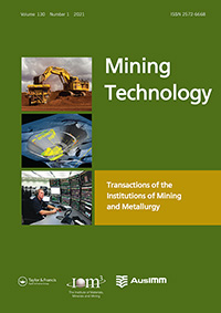 Cover image for Mining Technology, Volume 130, Issue 1, 2021