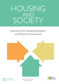 Cover image for Housing and Society, Volume 42, Issue 1, 2015