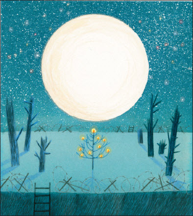 Plate IX. (Image taken from the book The Christmas Truce by Carol Ann Duffy, illustration by David Roberts; www. artistpartners.com, published by Picador Books – Pan Macmillan).