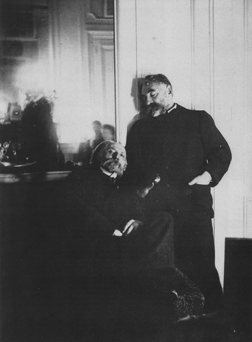 FIGURE 2. Edgar Degas. Photograph of Auguste Renoir and Stephane Mallarmé, 1895. Bibliothèque Littéraire Jacques Doucet, Paris.