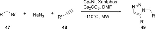 Scheme 2. Synthesis of 1,5-disubstituted 1,2,3-triazoles.