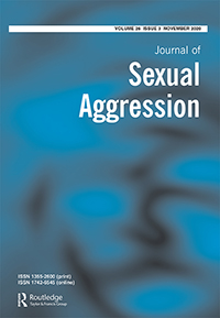 Cover image for Journal of Sexual Aggression, Volume 26, Issue 3, 2020