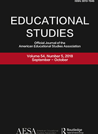 Cover image for Educational Studies, Volume 54, Issue 5, 2018