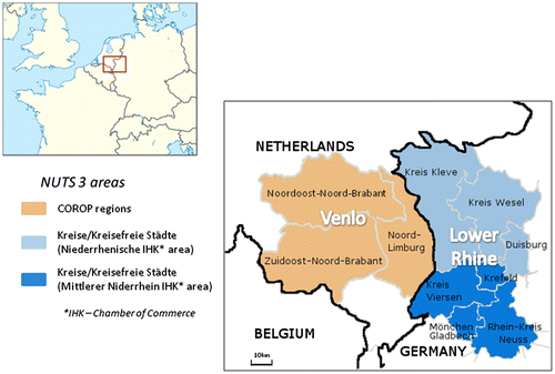 Figure 1. The Venlo-Lower Rhine region.