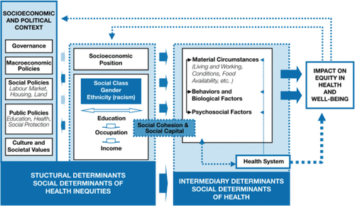 Fig. 2 Final form of the CSDH conceptual framework. Source: WHO (Citation1).