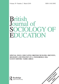 Cover image for British Journal of Sociology of Education, Volume 39, Issue 2, 2018