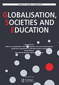Cover image for Globalisation, Societies and Education, Volume 16, Issue 5, 2018