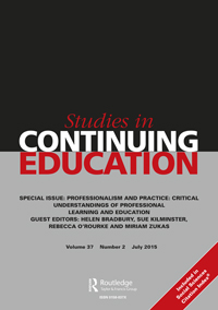 Cover image for Studies in Continuing Education, Volume 37, Issue 2, 2015