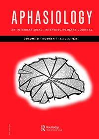 Cover image for Aphasiology, Volume 36, Issue 1, 2022