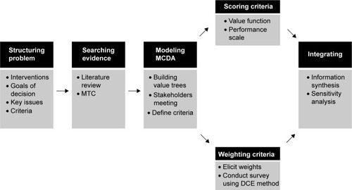 Figure 1 MCDA process used to develop the benefit–risk assessment model for statins.