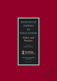 Cover image for Research Papers in Education, Volume 34, Issue 3, 2019