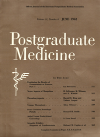 Cover image for Postgraduate Medicine, Volume 31, Issue 6, 1962