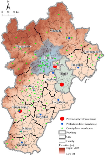 Figure 1. Distribution of DSWs in the BTH region.Source: © The Authors.