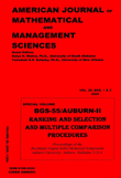 Cover image for American Journal of Mathematical and Management Sciences, Volume 29, Issue 1-2, 2009