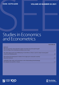 Cover image for Studies in Economics and Econometrics, Volume 45, Issue 2, 2021