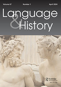 Cover image for Language & History, Volume 67, Issue 1, 2024