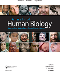 Cover image for Annals of Human Biology, Volume 47, Issue 5, 2020