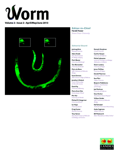 Figure 4. Cover of Worm Volume 2, Issue 2 (April/May/June 2013).